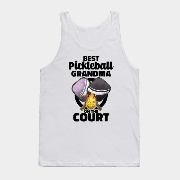 Best Pickleball Grandma Paddle Pickleballer Lucky Pickleball Tank Top by MerchBeastStudio